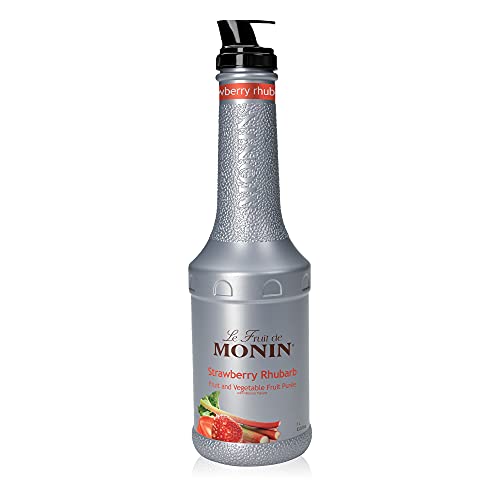 Monin Strawberry Rhubarb Puree; 1 Liter; 4 Per Case - High Mart Wholesale