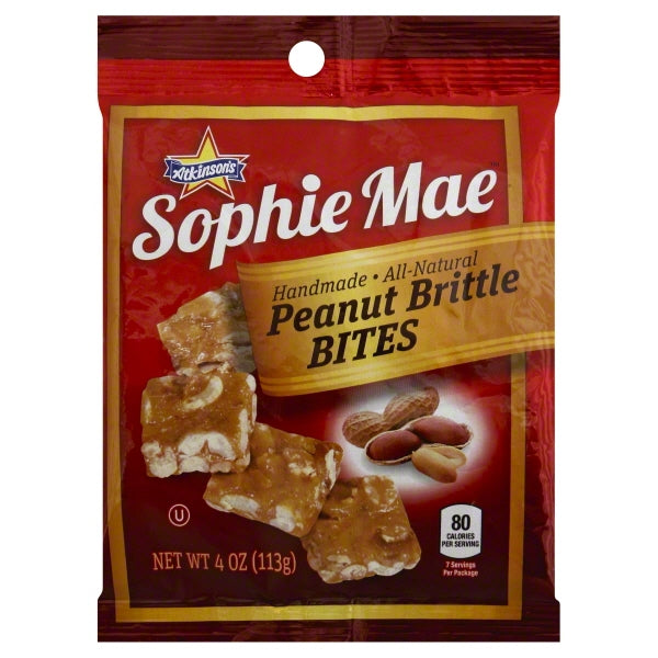 Sophie Mae Candy Brittle Bites Peggable; 4 Ounce; 12 Per Case