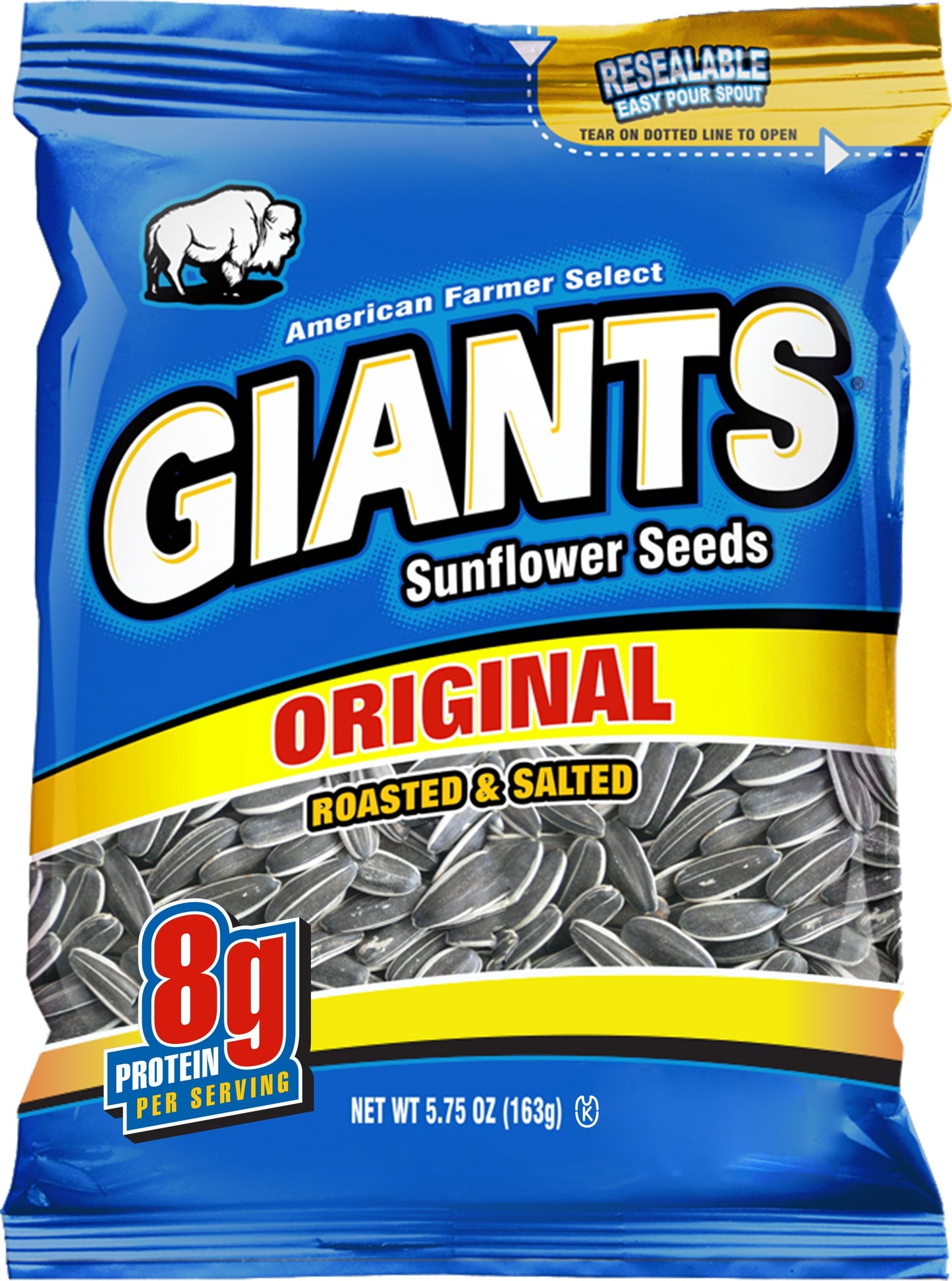 Giant Snack Inc Giants Original Roasted & Salted Seeds; 5.75 Ounces; 24 Per Case