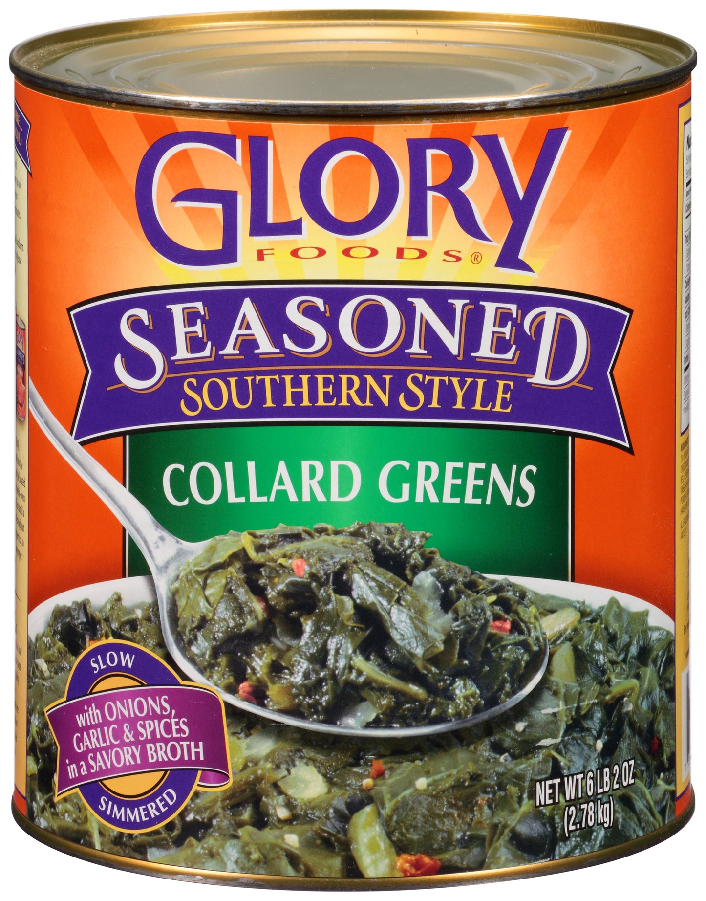 Glory Foods Collard Green Glory Seasoned; 98 Ounces; 6 Per Case - High Mart Wholesale