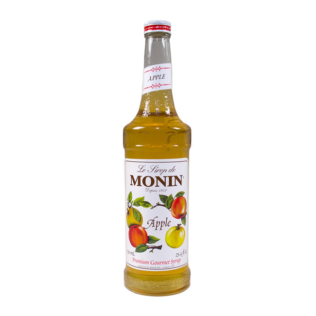 Monin Apple Regular Flavor Syrup; 750 Milileter; 12 Per Case - High Mart Wholesale