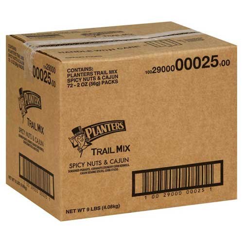 Planters Cajun Trail Mix; 2 Ounces; 72 Per Case