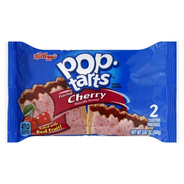 Kellogg's Pop-Tarts Frosted Open & Fold Display Cherry Pastry; 3.3 Ounces; 6 Per Box; 12 Per Case