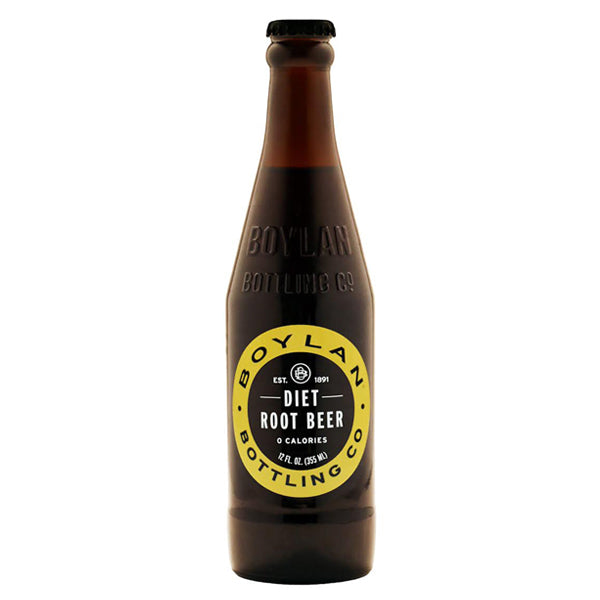Boylan Bottling Diet Root Beer; 12 Fluid Ounces; 4 Per Box; 6 Per Case - High Mart Wholesale