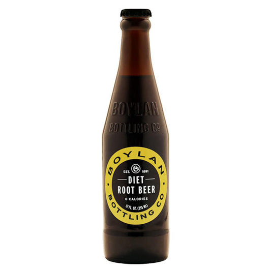 Boylan Bottling Diet Root Beer; 12 Fluid Ounces; 4 Per Box; 6 Per Case - High Mart Wholesale
