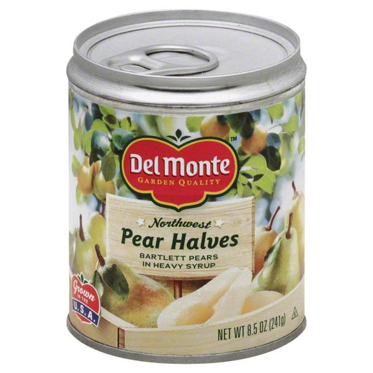 Del Monte In Heavy Syrup Half Pear; 8.5 Ounces; 12 Per Case