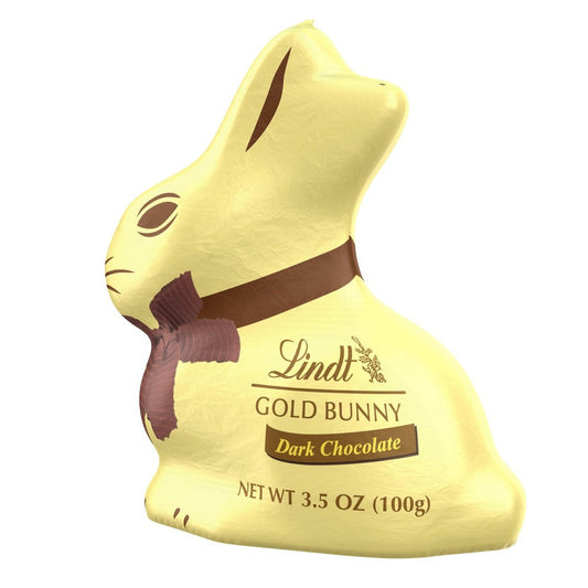 Lindt & Sprungli Chocolate Gold Bunny Dark; 3.5 Ounce; 16 Per Case