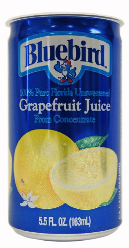 Bluebird Ss Unsweetened Grapefruit Juice From Concentrate; 5.5 Fluid Ounces; 48 Per Case - High Mart Wholesale