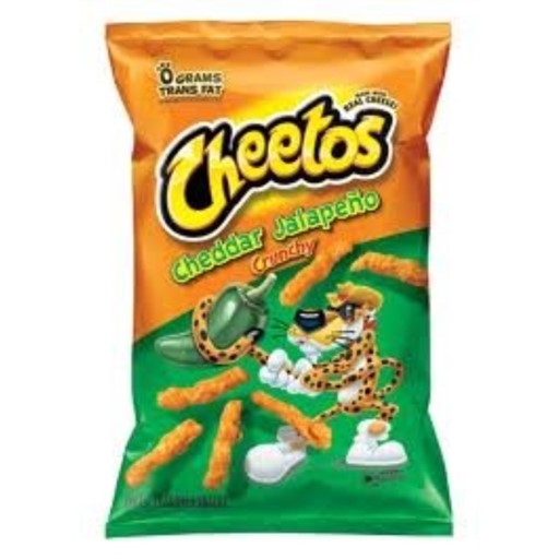 Cheetos Crunchy Jalapeno Cheddar Cheese Flavored Snack; 2 Ounce; 64 Per Case