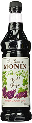 Monin Wild Grape Syrup; 1 Liter; 4 Per Case - High Mart Wholesale