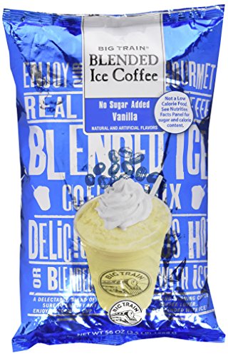 Big Train No Sugar Added Blended Iced Coffee Vanilla Latte; 3.5 Pounds; 5 Per Case - High Mart Wholesale