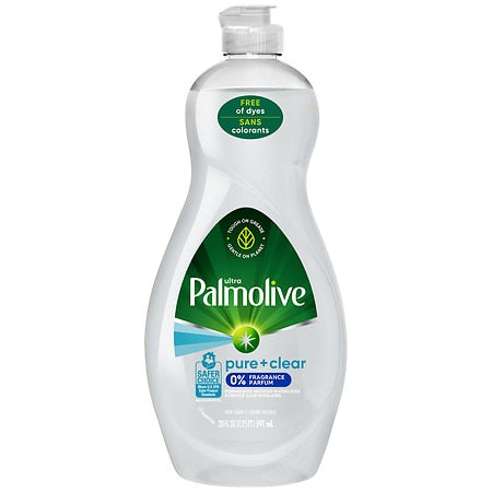 Palmolive Pure + Clear Dish Detergent Fragrance Free; 20 Fluid Ounces; 9 Per Case