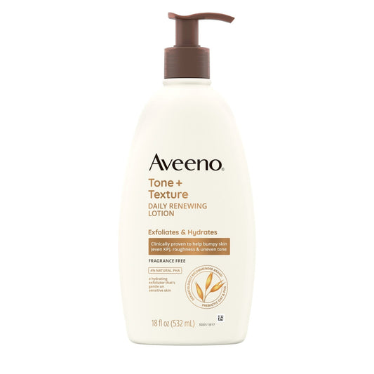 Aveeno Tone+Texture Dolly Rnew Lotion 18Fz; 18 Fluid Ounce; 3 Per Box; 4 Per Case - High Mart Wholesale