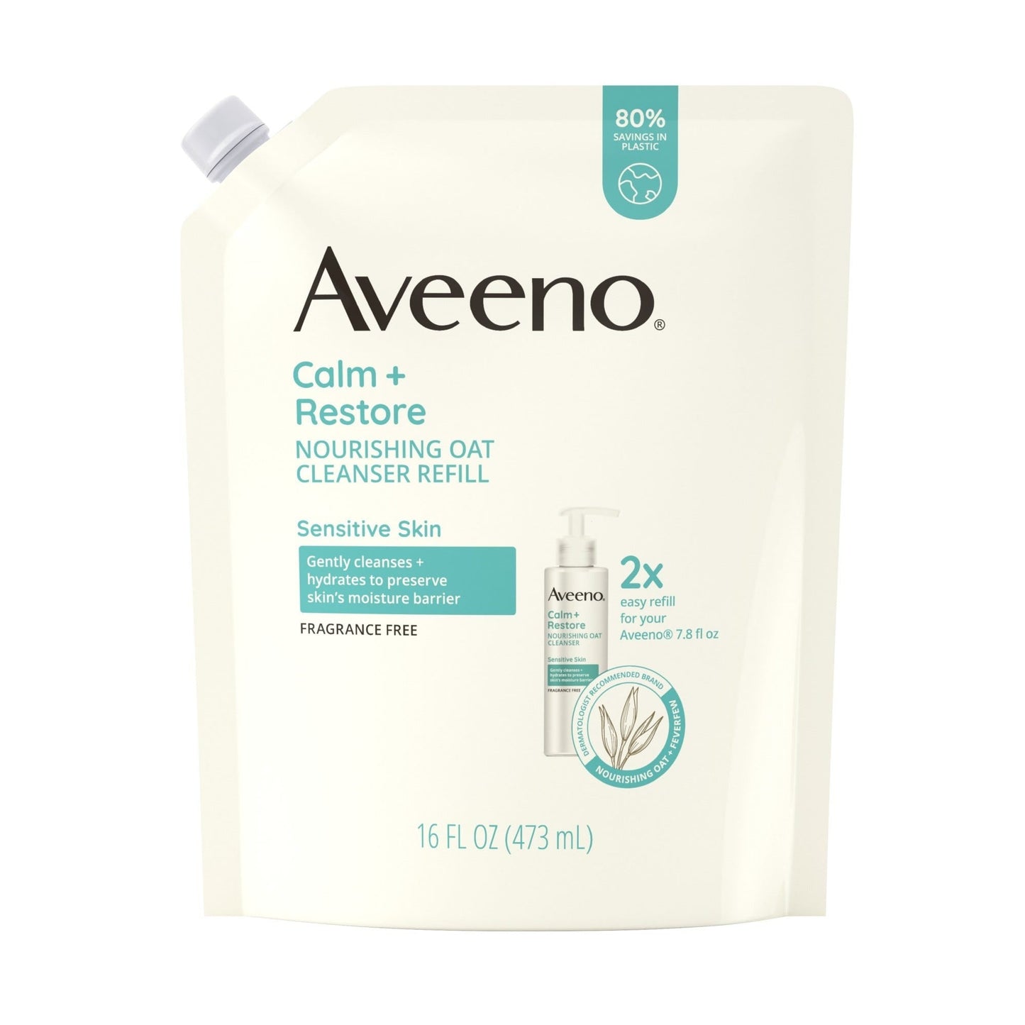 Aveeno Calm+Restr Nrshg Cleanser 16Fz; 16 Fluid Ounce; 6 Per Case - High Mart Wholesale