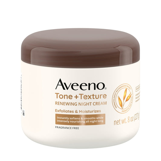 Aveeno Tone+Texture Renew Night Cream; 8 Ounce; 3 Per Box; 4 Per Case - High Mart Wholesale