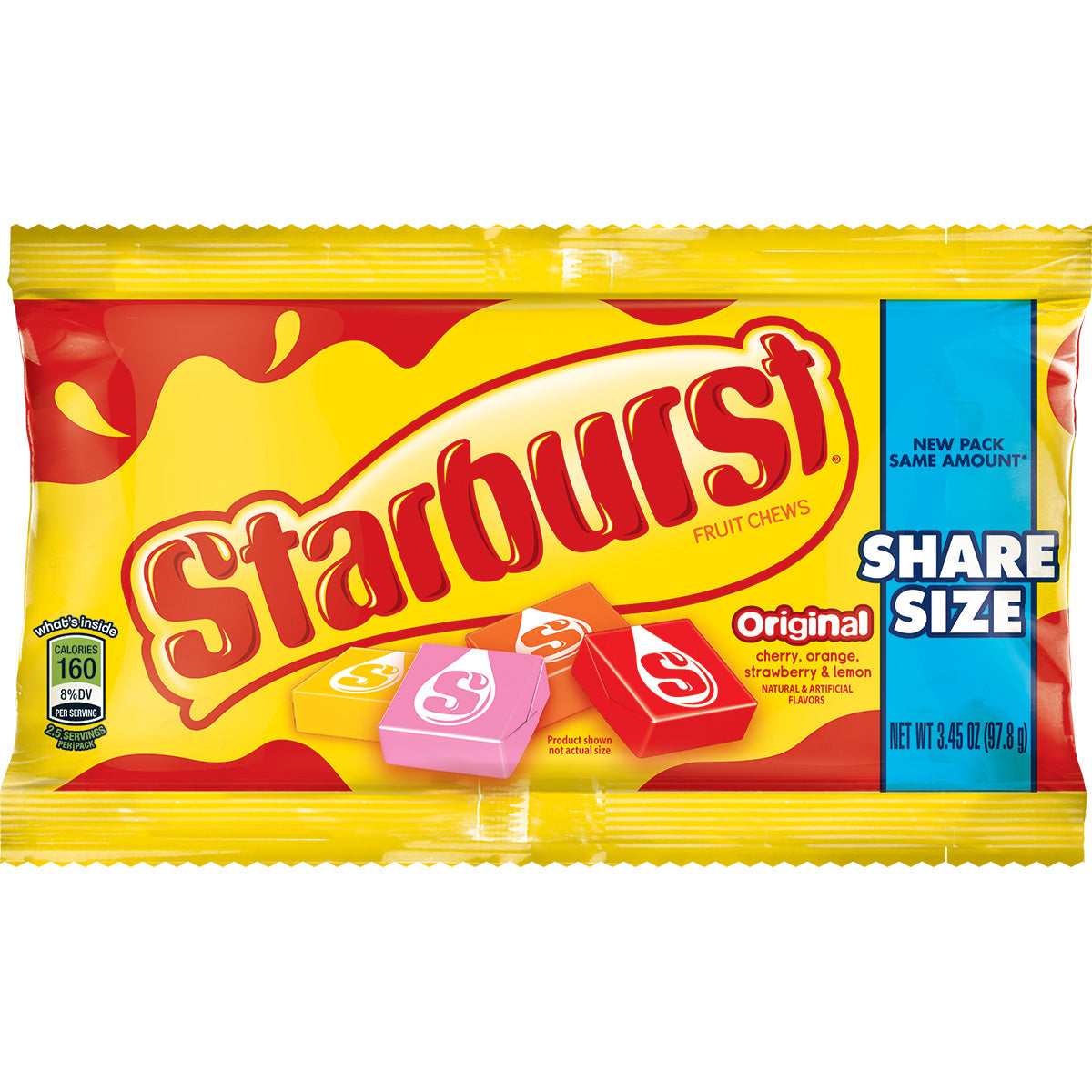 Starburst Original Tear/Share Stick; 3.45 Ounces; 24 Per Box; 6 Per Case