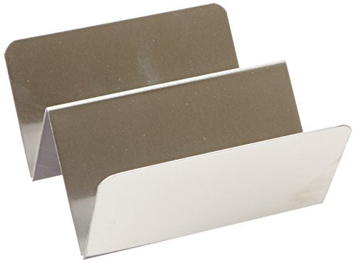 American Metalcraft 1 Or 2 Compartment Stainless Steel 4 Inch X 4 Inch X 2 Stainless Steel Brushed Finish Taco Holder; 1 Each - High Mart Wholesale