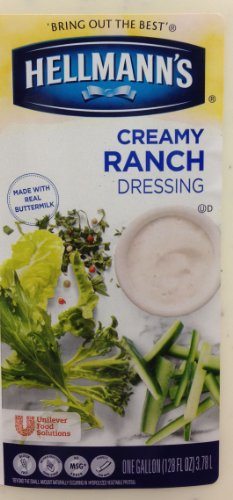 Hellmann's Creamy Ranch Dressing Bulk; 1 Gallon; 4 Per Case - High Mart Wholesale