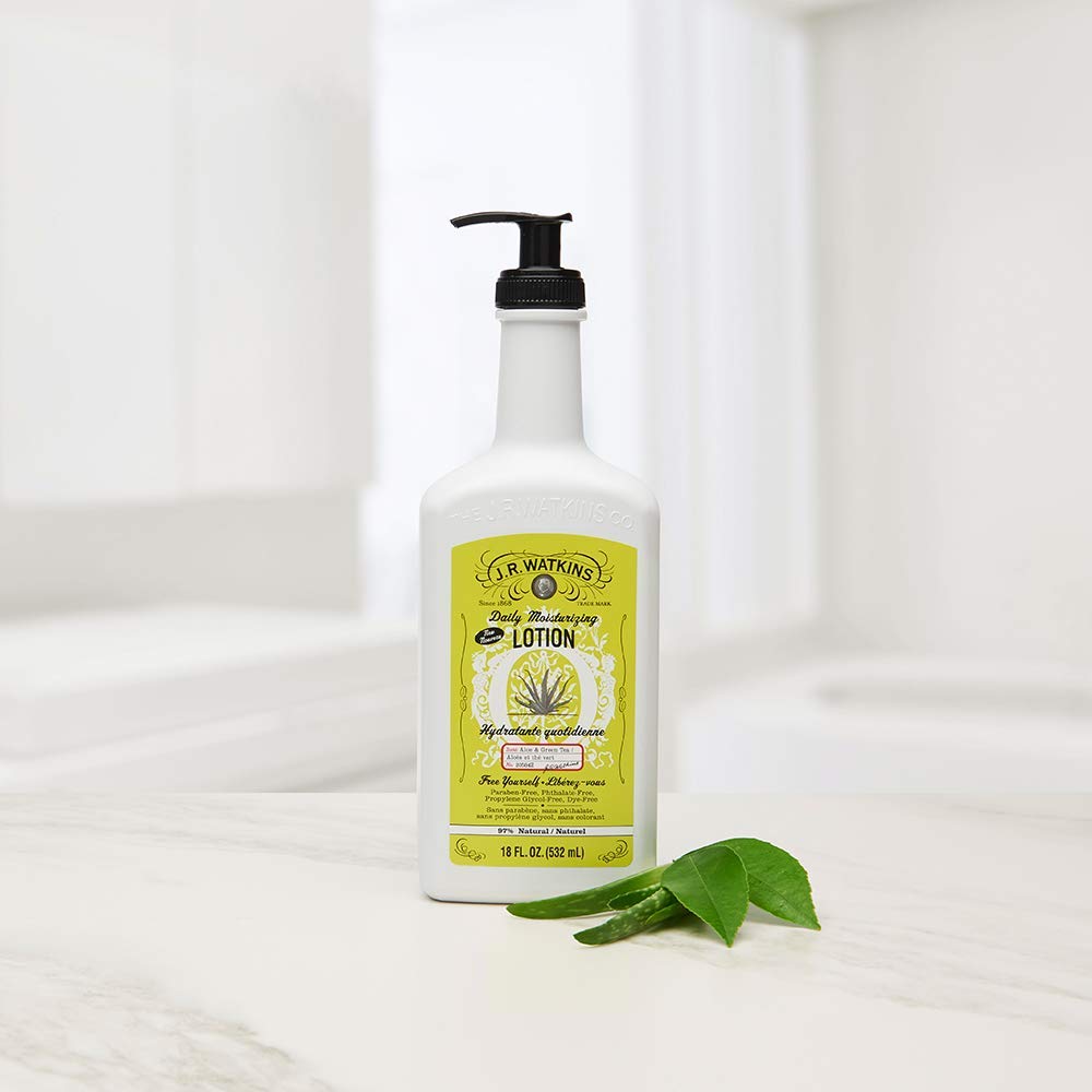 Atkins Jr Watkins Aloe and Green Tea Daily Moisturizing Lotion, 18 Ounce