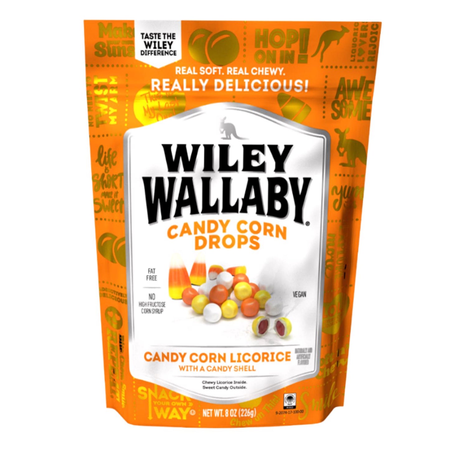 Wiley Wallaby Candy Corn Drops; 8 Ounce; 10 Per Case