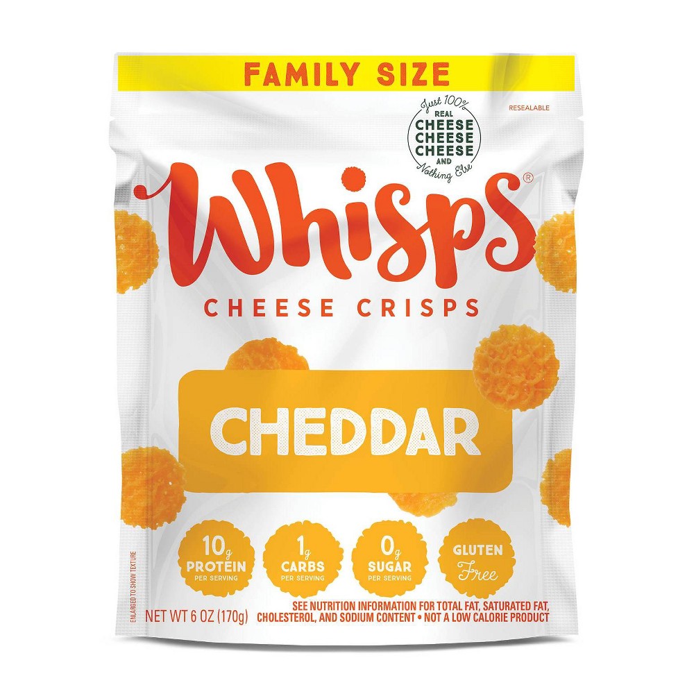 Whisps Cheddar Cheese Crisps; 6 Ounces; 9 Per Case - High Mart Wholesale