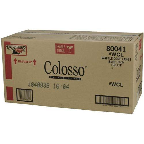 Keebler Large Colosso Waffle Cone; 0.896 Ounce; 198 Per Case