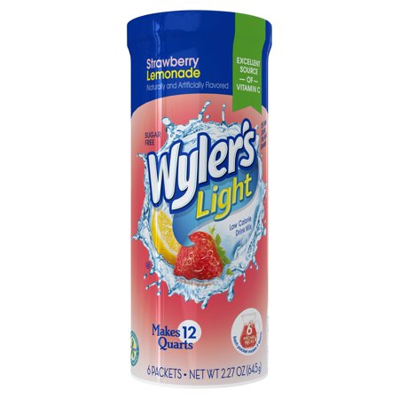 Wylers Light Sugar Free Strawberry Lemonade Drink Mix; 2.27 Ounce; 6 Per Case - High Mart Wholesale