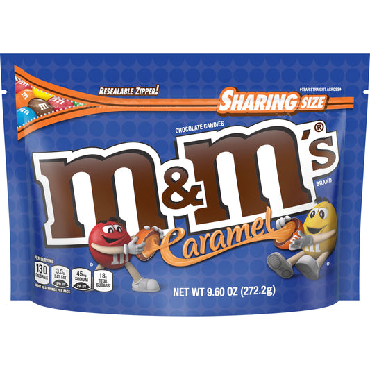 M&M's Caramel Stand Up Pouch; 9.6 Ounces; 8 Per Case