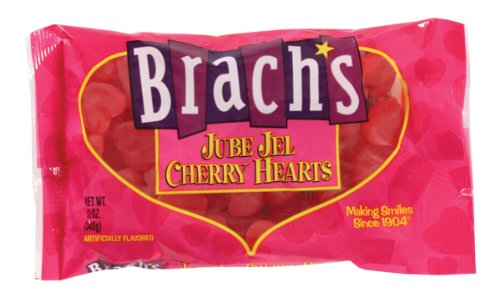 Brachs Jube Jel Cherry Hearts; 12 Ounces; 24 Per Case