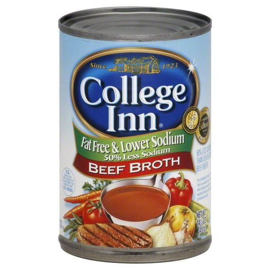 College Inn Broth Fat Free Low Salt Beef; 14.5 Ounces; 12 Per Case