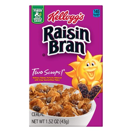 Kellogg's Raisin Bran Cereal; 1.52 Ounces; 70 Per Case