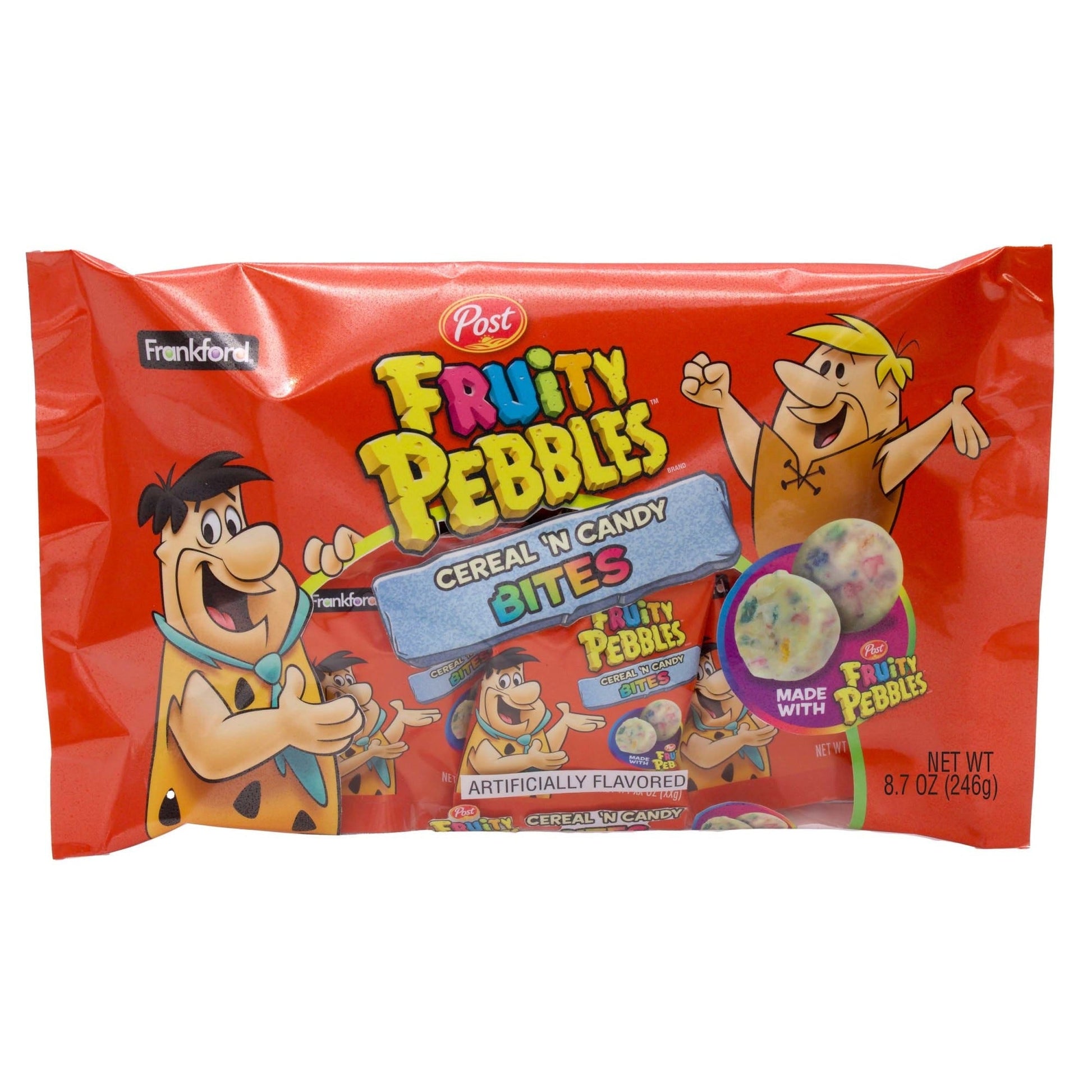 Frankford Candy Fruity Pebbles Snack Size Lay Down Bag; 8.7 Ounces; 12 Per Case - High Mart Wholesale