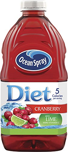 Ocean Spray Diet Cranberry Juice Cocktail With Lime; 64 Fluid Ounces; 8 Per Case