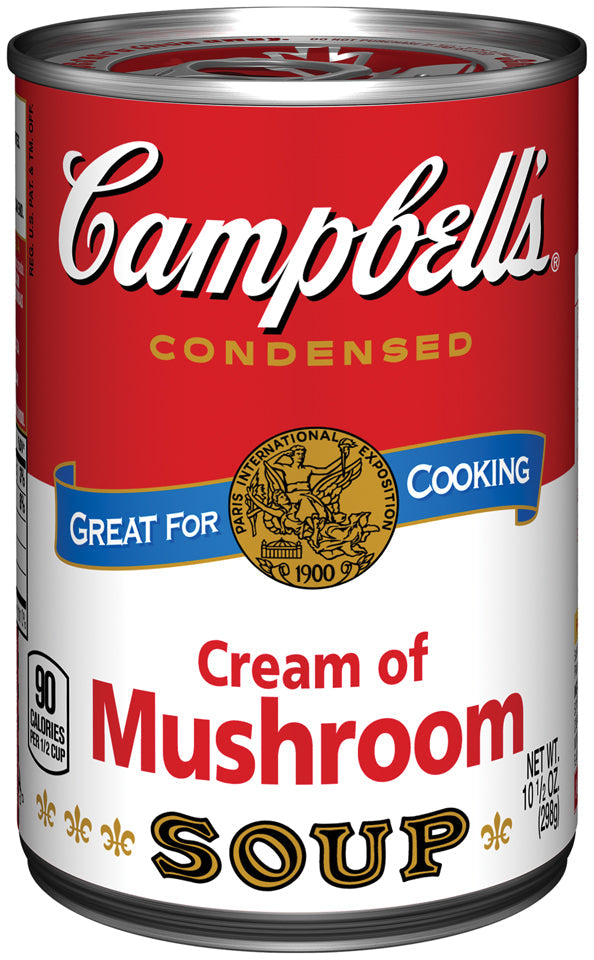 Campbell's Condensed Soup Red & White Cream Of Mushroom Soup; 10.5 Ounces; 48 Per Case - High Mart Wholesale