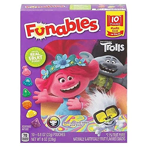 Licensed Fruit Snack Funables Trolls Fruit Flavored Snacks Ounce Pouches; 8 Ounce; 8 Per Case - High Mart Wholesale