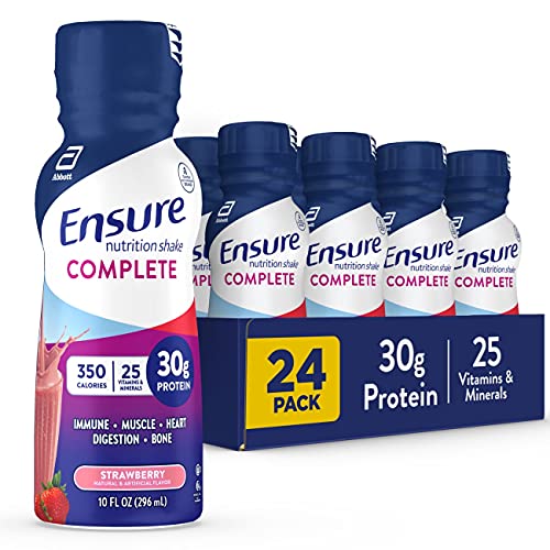 Ensure Complete Strawberry; 10 Fluid Ounce; 4 Per Box; 4 Per Case - High Mart Wholesale