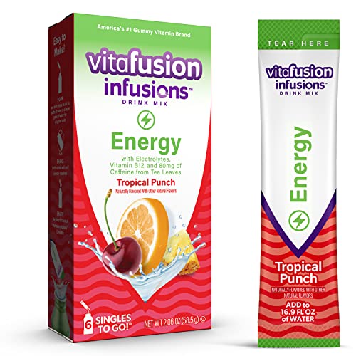 Vitafusion Infusions Energy 6/6Ct Tropical Punch Drink Mix; 2.06 Ounce; 6 Per Case - High Mart Wholesale