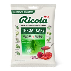 Ricola Max Swiss Cherry Throat Care; 34 Count; 6 Per Box; 6 Per Case