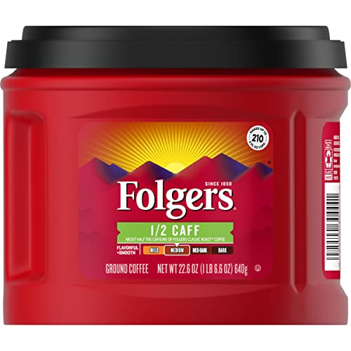 Folgers Half Caff; 22.6 Ounces; 6 Per Case