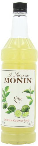 Monin Lime Syrup; 1 Liter; 4 Per Case - High Mart Wholesale