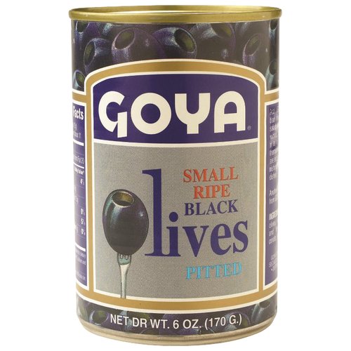 Goya Black Olives Small Ripe; 6 Ounces; 24 Per Case