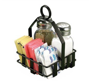 Tablecraft Condiment Rack Salt & Pepper Packet Black; 1 Each - High Mart Wholesale