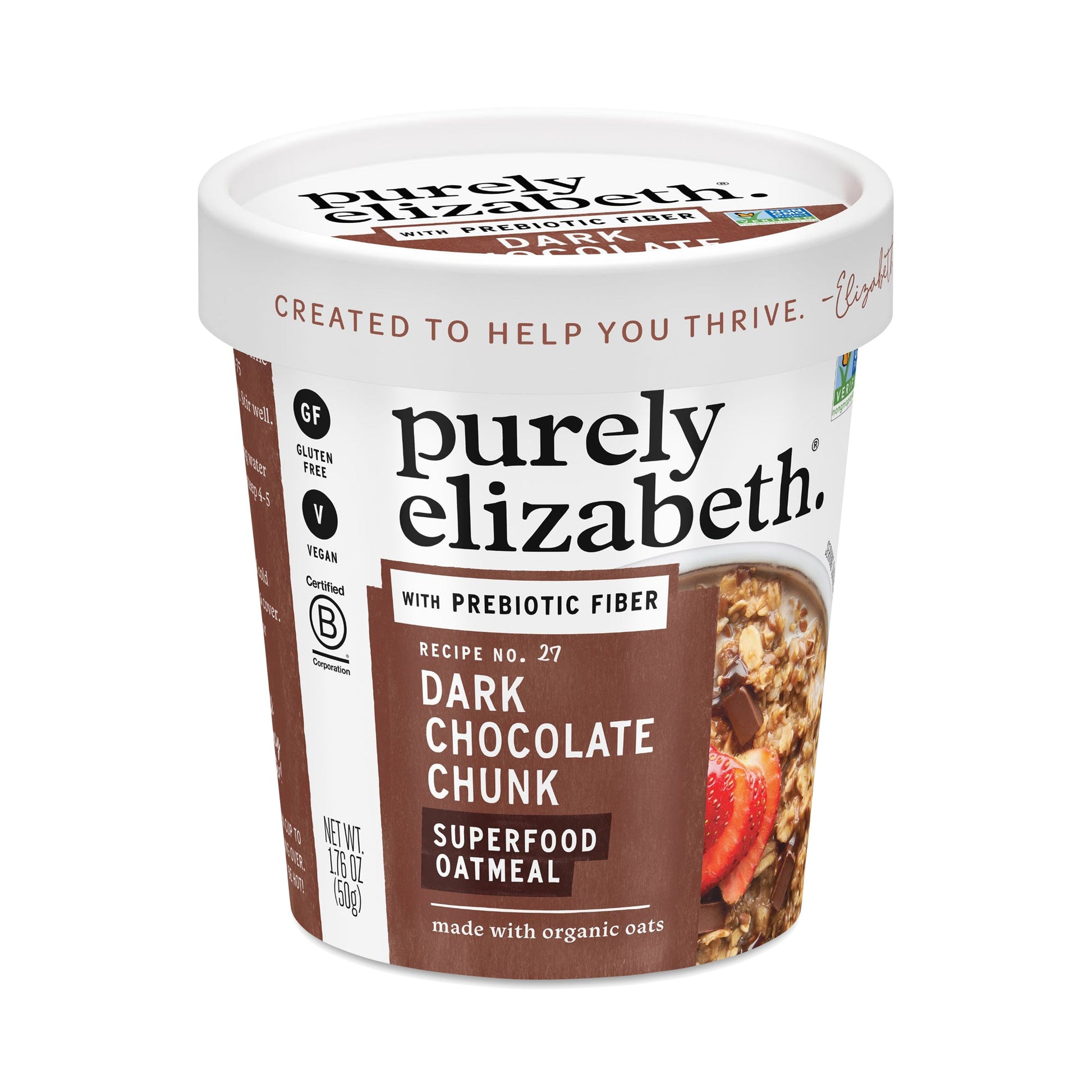 Purely Elizabeth Dark Chocolate Oatmeal; 1 Each; 12 Per Case - High Mart Wholesale