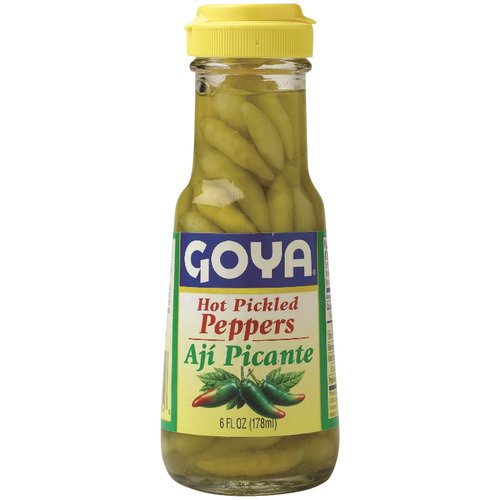 Goya Green Hot Tabasco Peppers; 6 Ounces; 12 Per Case