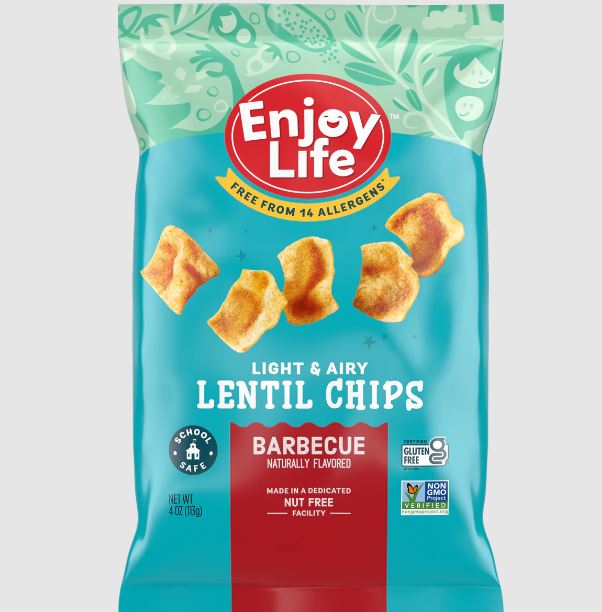 Enjoy Life Barbecue Lentil Chips; 4 Ounce; 12 Per Case - High Mart Wholesale