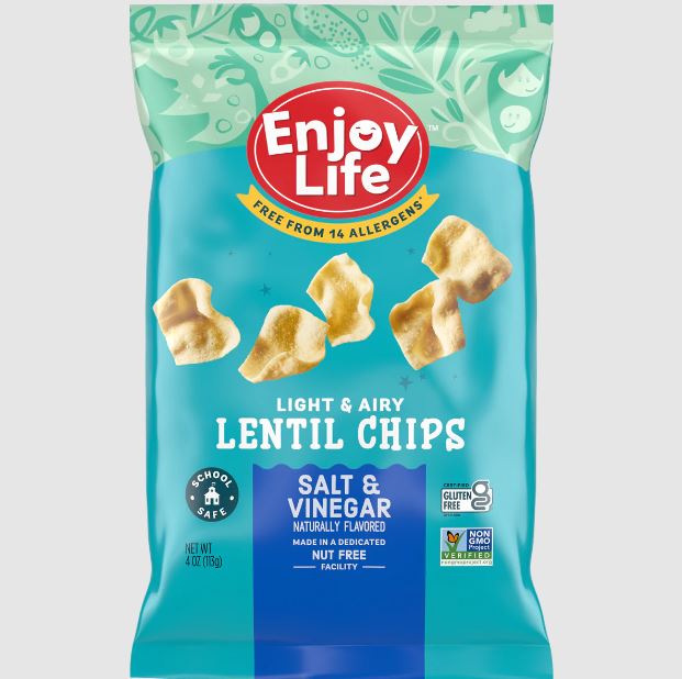 Enjoy Life Salt & Vinegar Lentils Chips; 4 Ounces; 12 Per Case - High Mart Wholesale