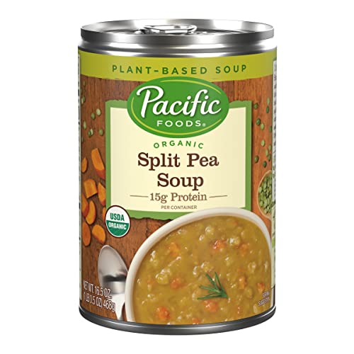 Pacific Foods Organic Split Pea Soup; Vegan Soup; (Case Of 12); 16.5 Ounce; 12 Per Case - High Mart Wholesale