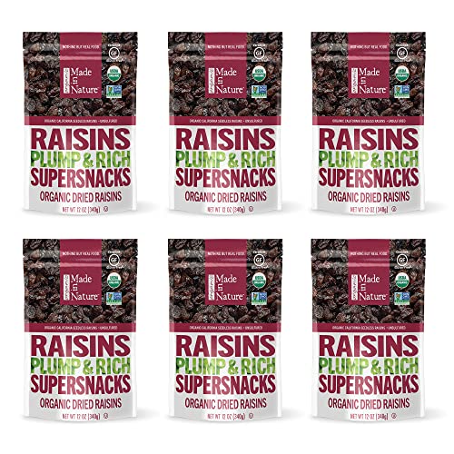 Made In Nature Organic Raisins; 12 Ounces; 6 Per Case - High Mart Wholesale