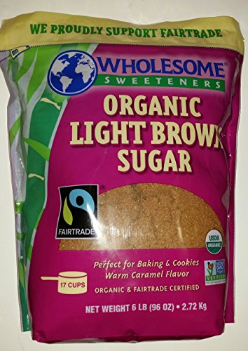 Wholesome Fair Trade Organic Light Brown Sugar; 6 Pounds; 6 Per Case