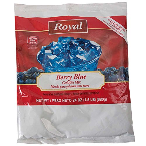 Royal Berry Blue Gelatin Mix; 24 Ounces; 12 Per Case - High Mart Wholesale